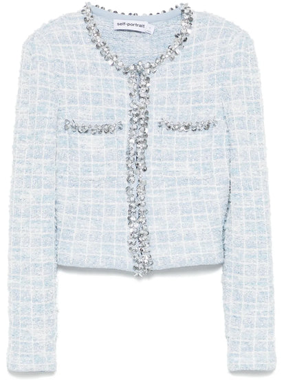 Checked Cardigan