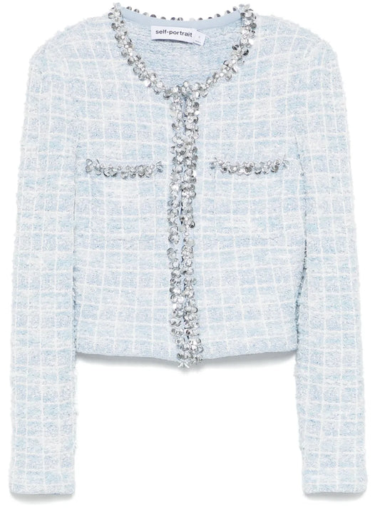 Checked Cardigan