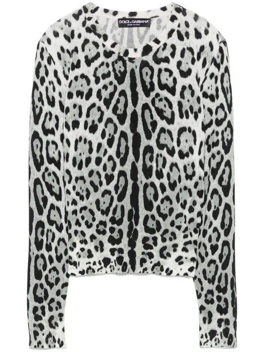Leopard-Print Sweater