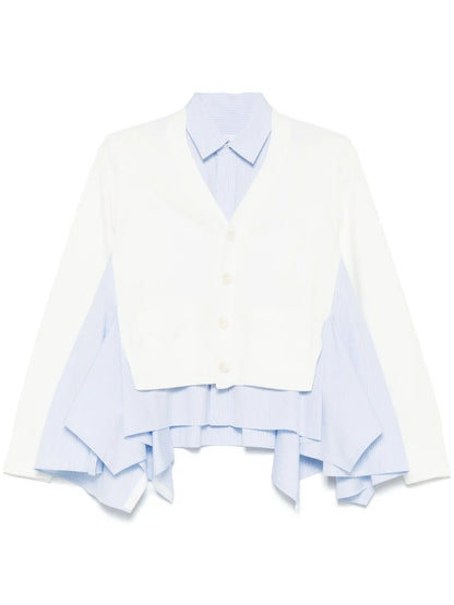Cardigan-Layered Top