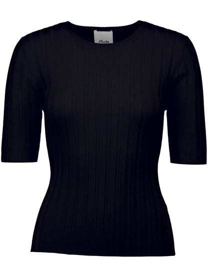 Ribbed-Knit Top
