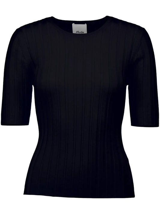 Ribbed-Knit Top