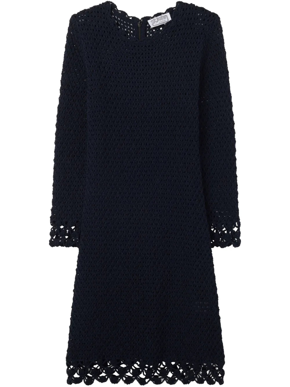 Ruffled Bouclé Mini Dress