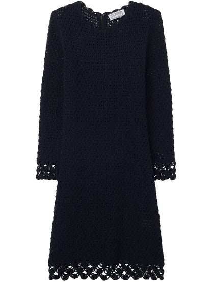 Ruffled Bouclé Mini Dress