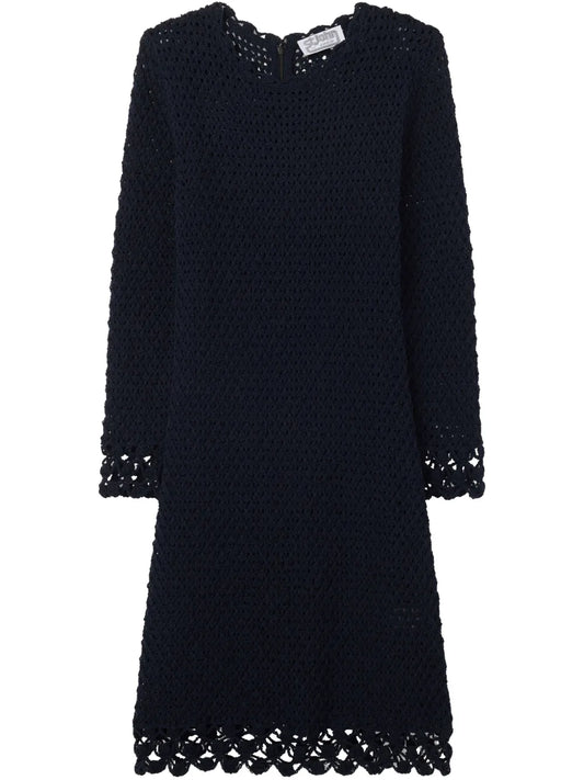 Ruffled Bouclé Mini Dress