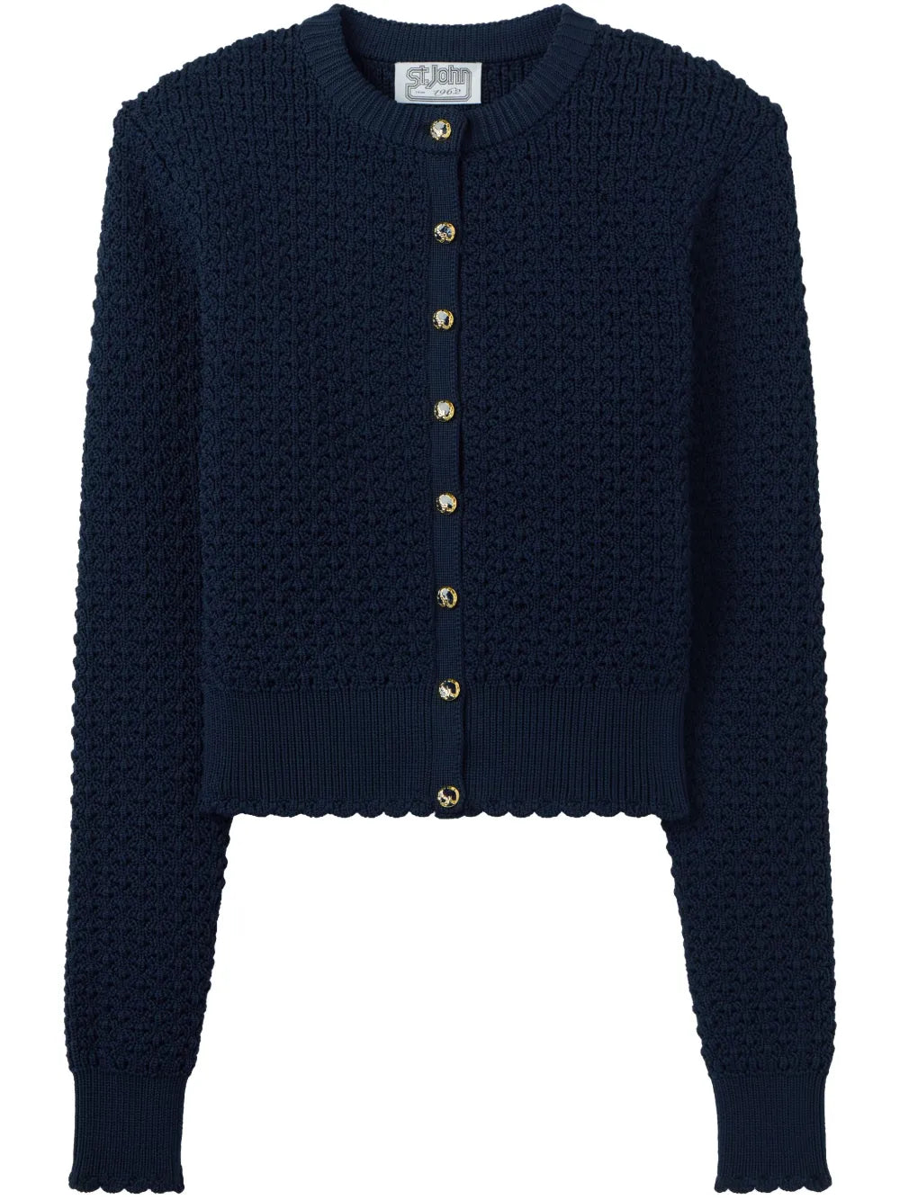 Crochet-Knit Cardigan