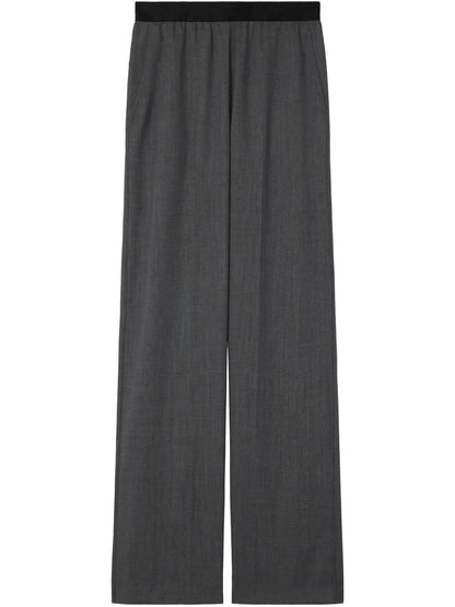Elasticated-Waist Palazzo Pants