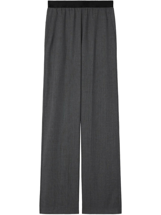 Elasticated-Waist Palazzo Pants