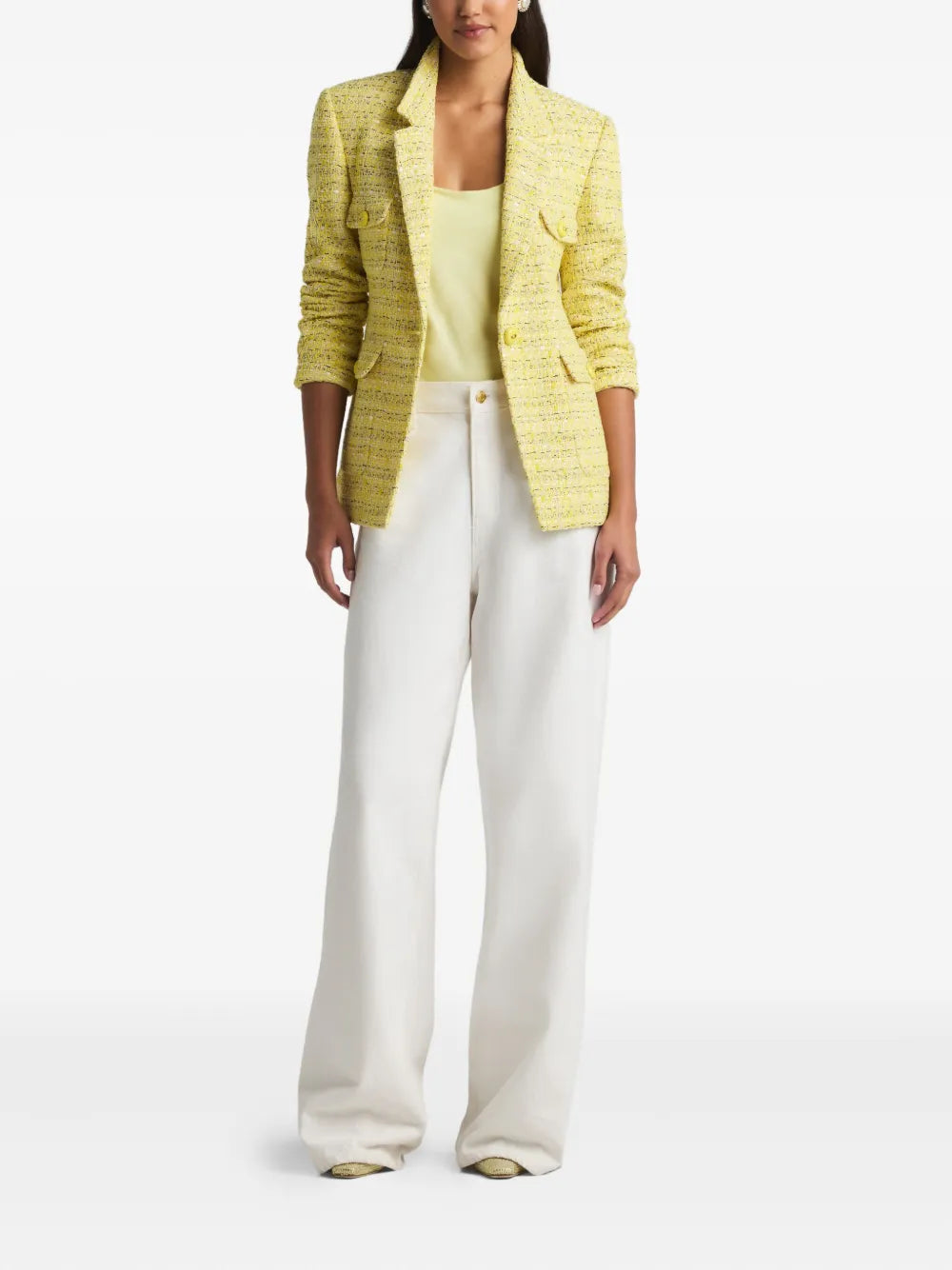 Single-Breasted Tweed Jacket