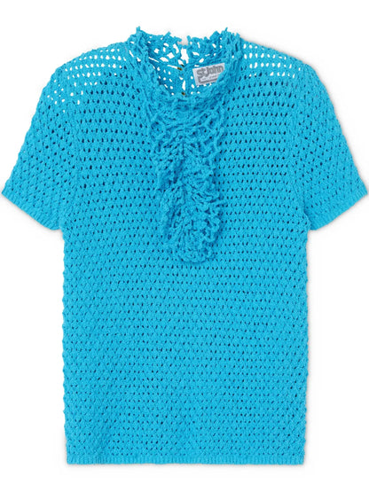 Open-Knit Blouse