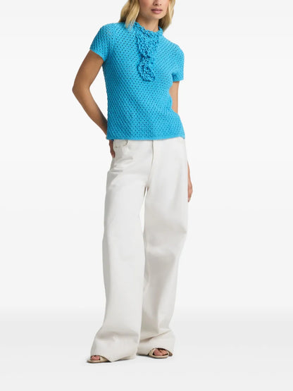 Open-Knit Blouse