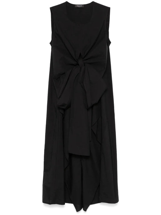 Tied-Waist Midi Dress