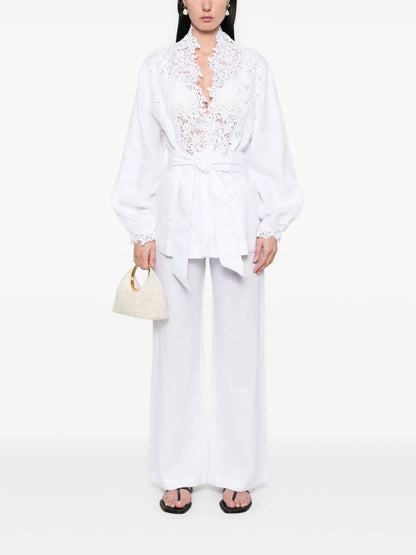 Lace-Detailed Blouse