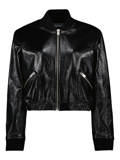 Leather Bomber Jacket