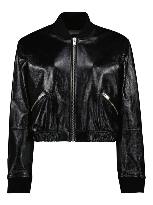 Leather Bomber Jacket