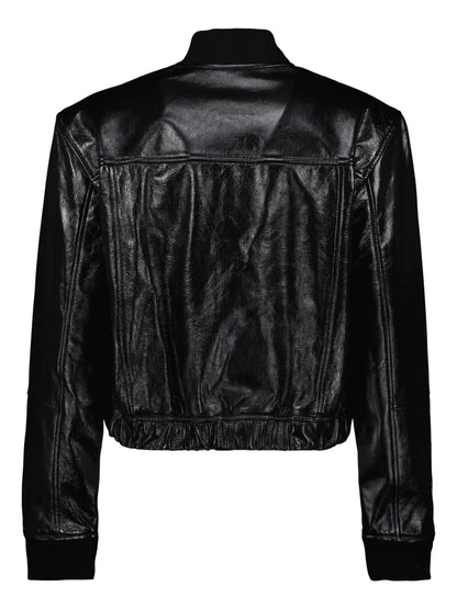 Leather Bomber Jacket