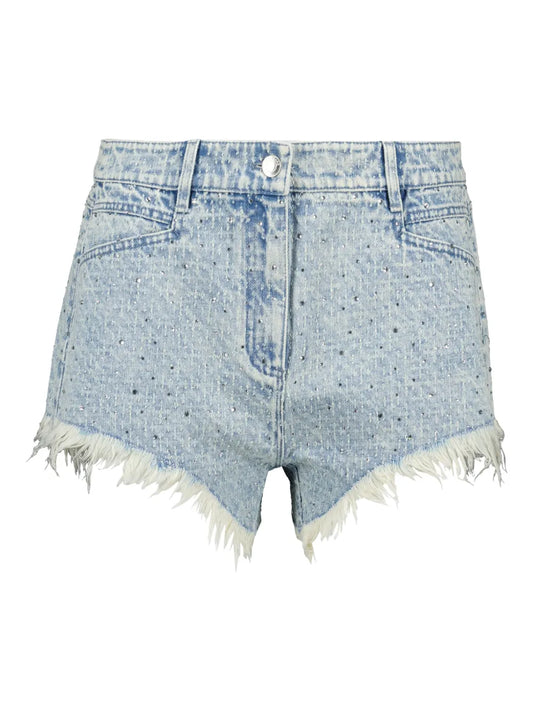 Distressed Denim Shorts