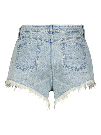 Distressed Denim Shorts