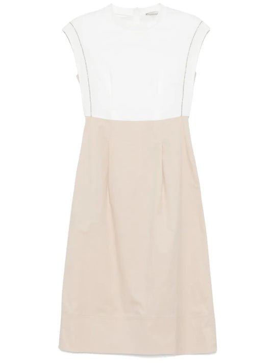 Bead-Detail Midi Dress
