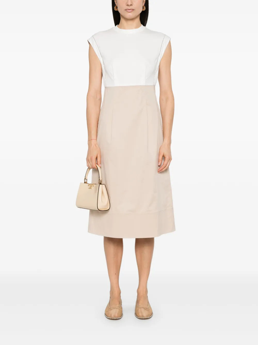Bead-Detail Midi Dress