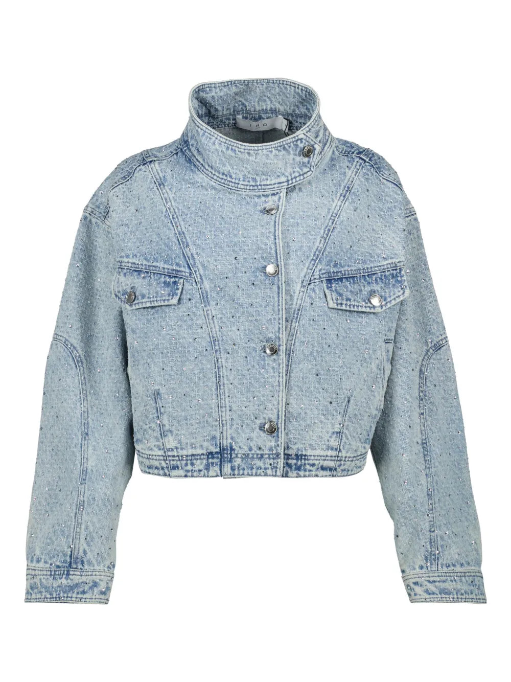 Crystal-Embellished Denim Jacket