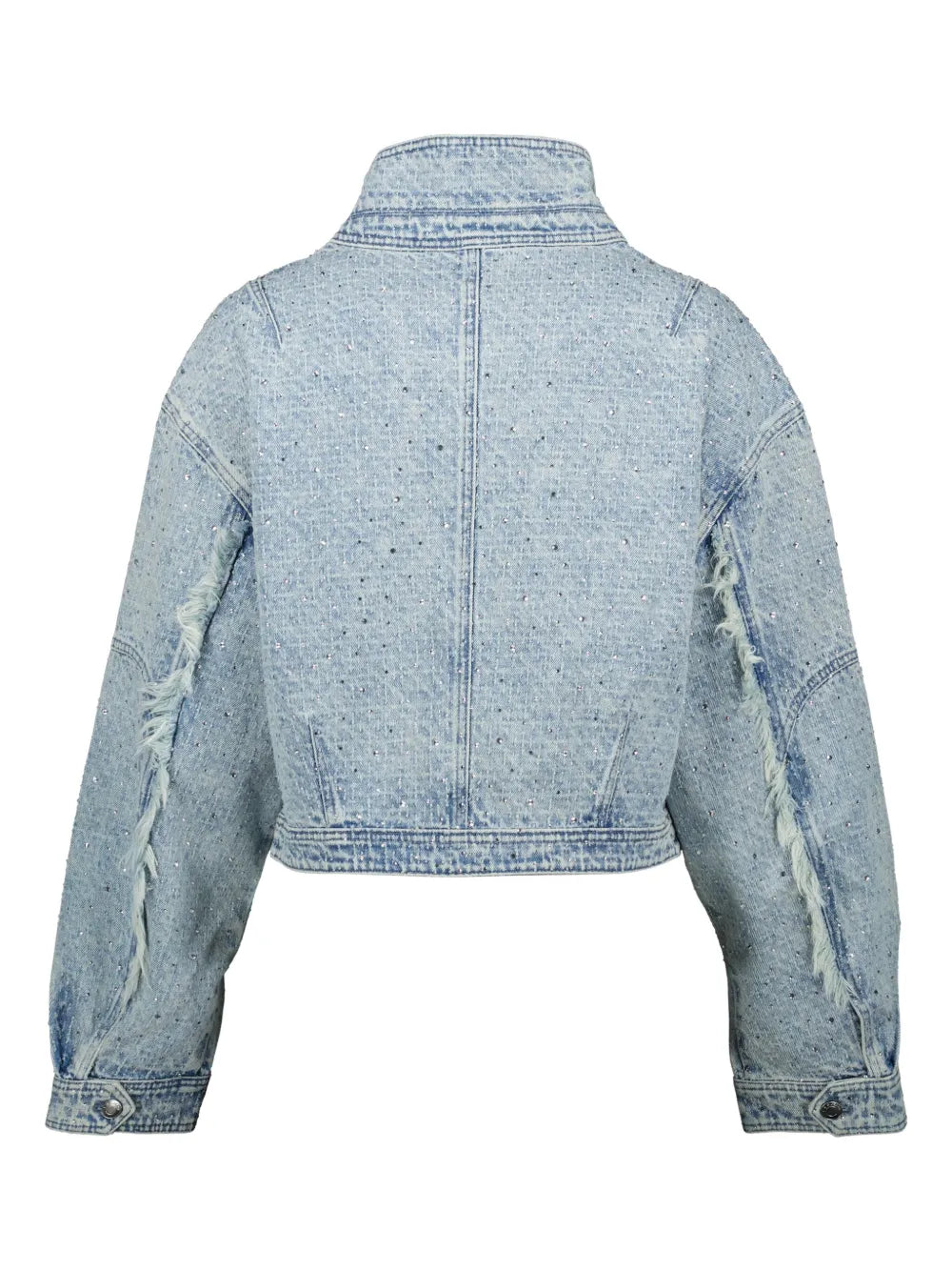 Crystal-Embellished Denim Jacket