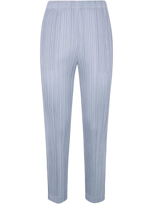 Plissé-Effect Trousers