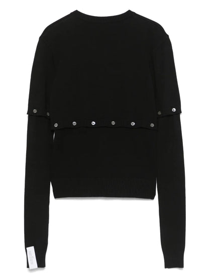 Multi-Button Layer-Effect Cardigan
