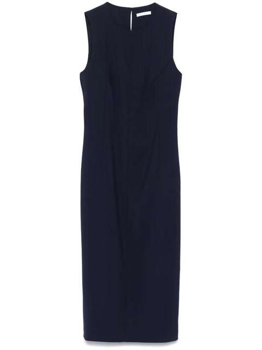 Seam-Detail Midi Dress