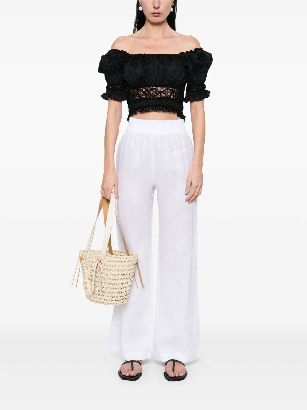 Embroidered Crop Top