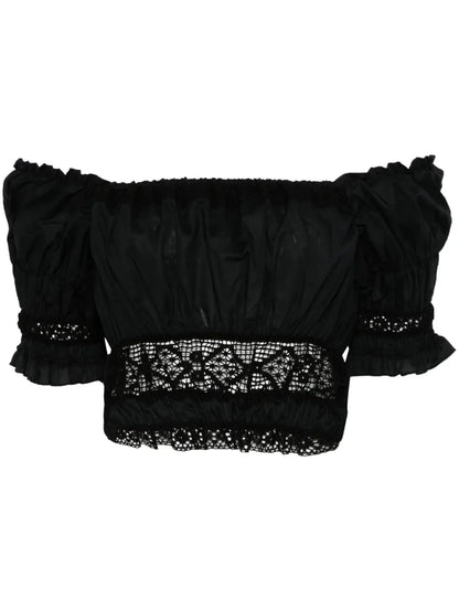 Embroidered Crop Top