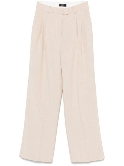 Mélange-Effect Trousers