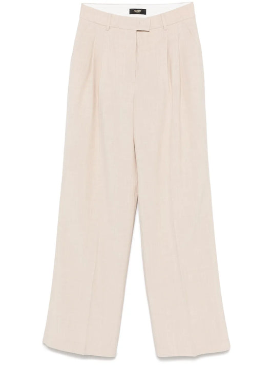 Mélange-Effect Trousers