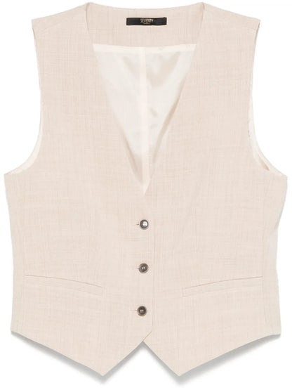 Mélange-Effect Waistcoat