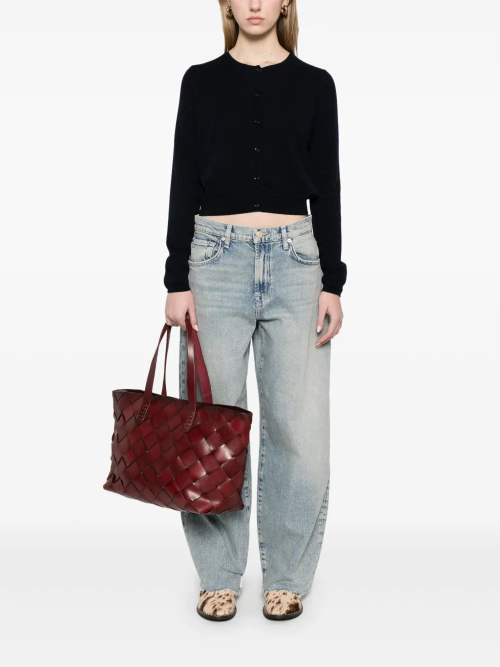 Crew-Neck Cardigan