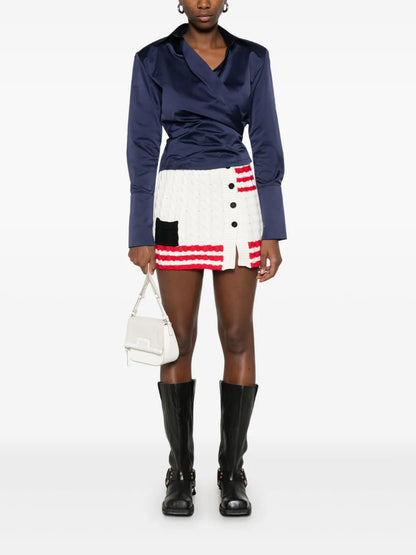 Cable-Knit Mini Skirt