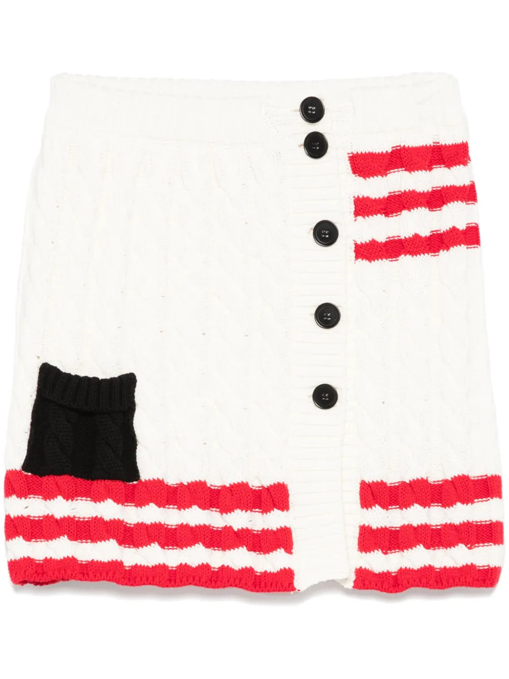 Cable-Knit Mini Skirt