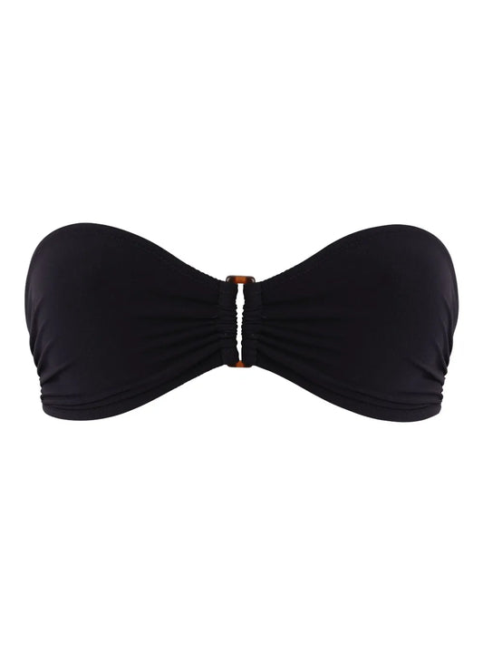 Ring-Detail Bandeau Bikini Top