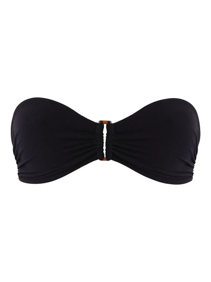 Ring-Detail Bandeau Bikini Top