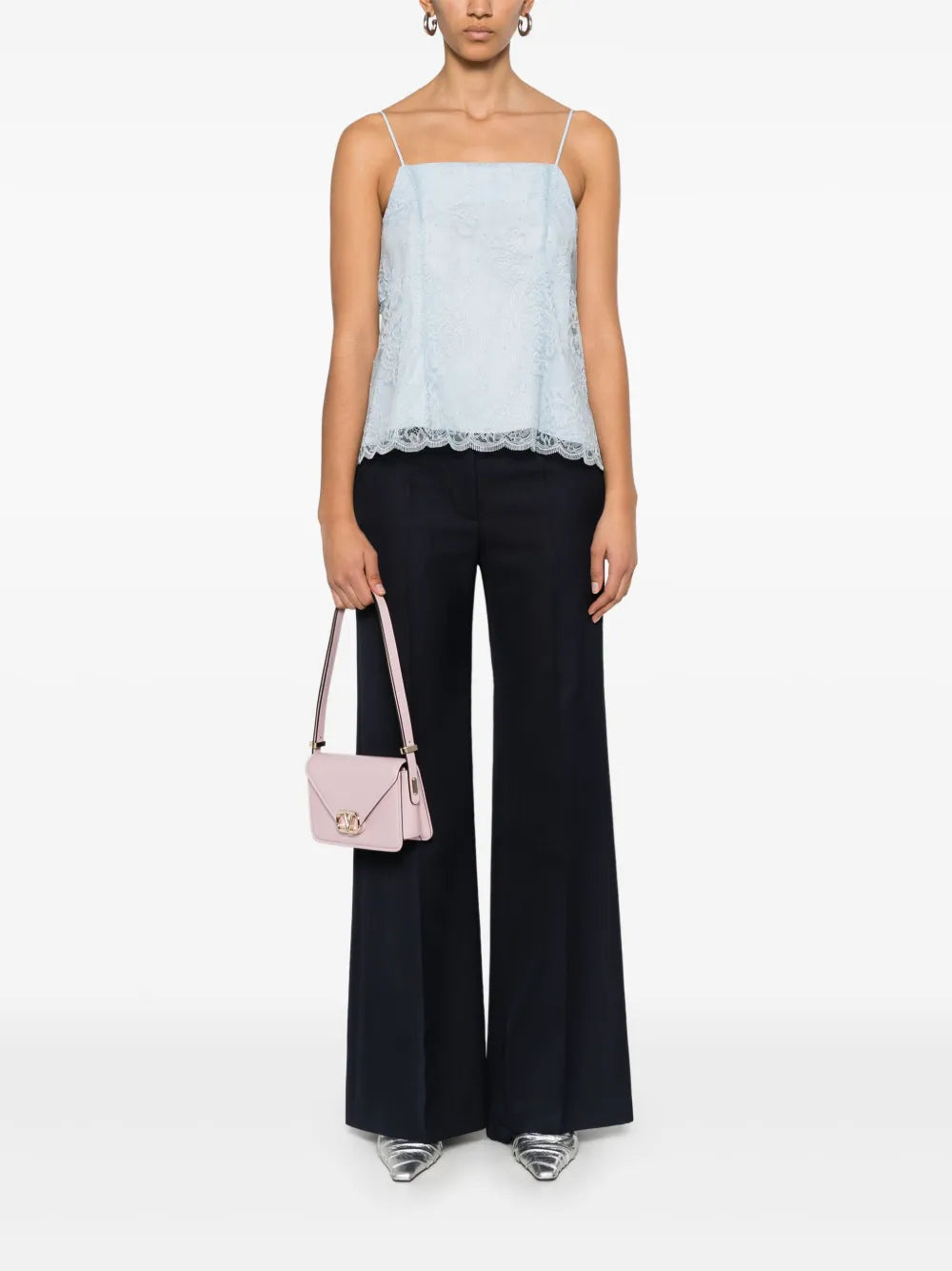 Lace-Overlay Top