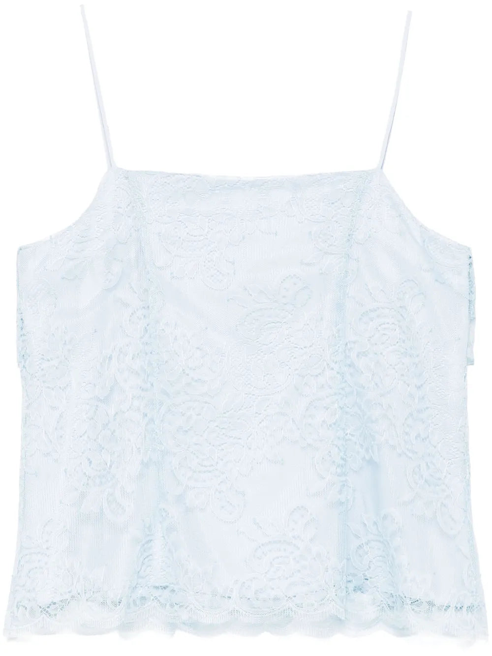 Lace-Overlay Top
