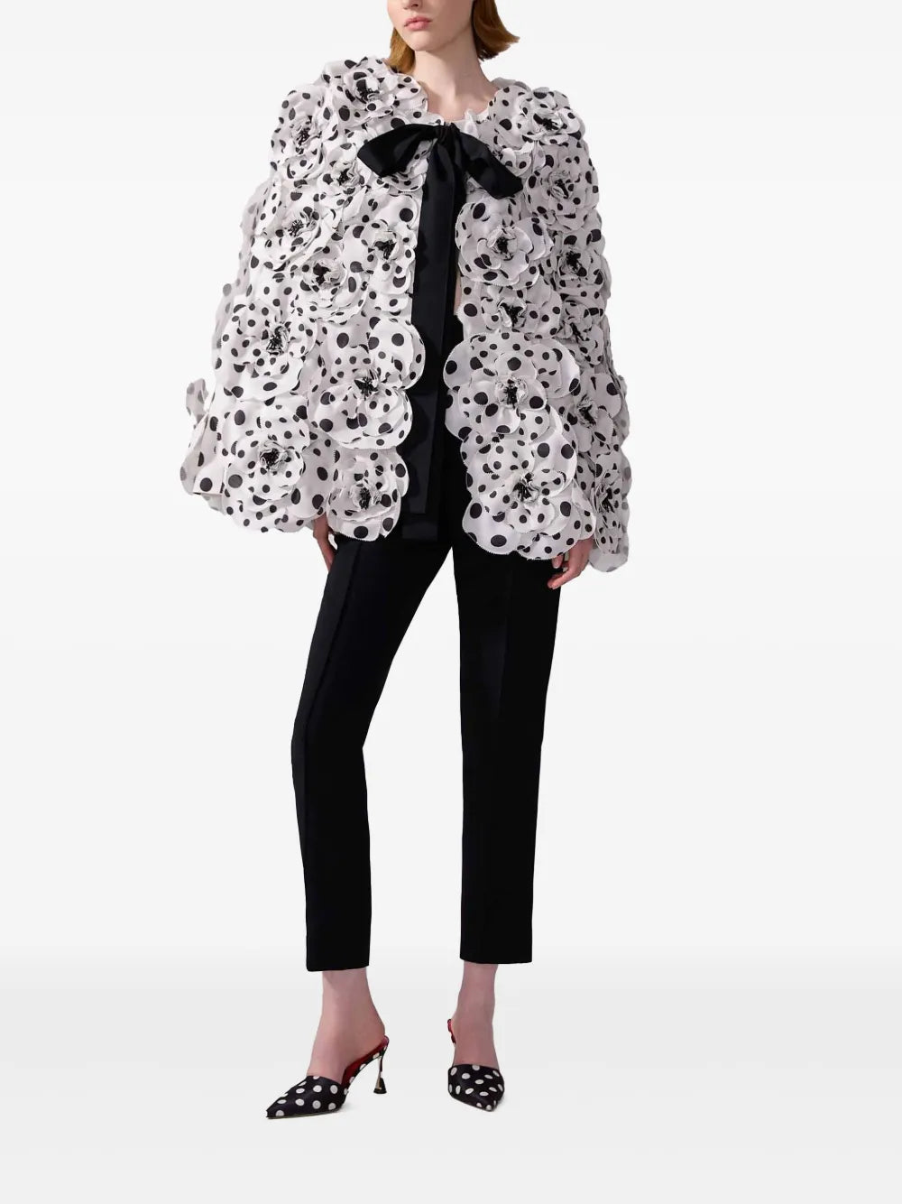 Rosette Polka-Dot Cape