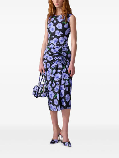Floral-Print Midi Dress