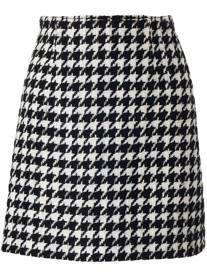 Houndstooth Mini Skirt
