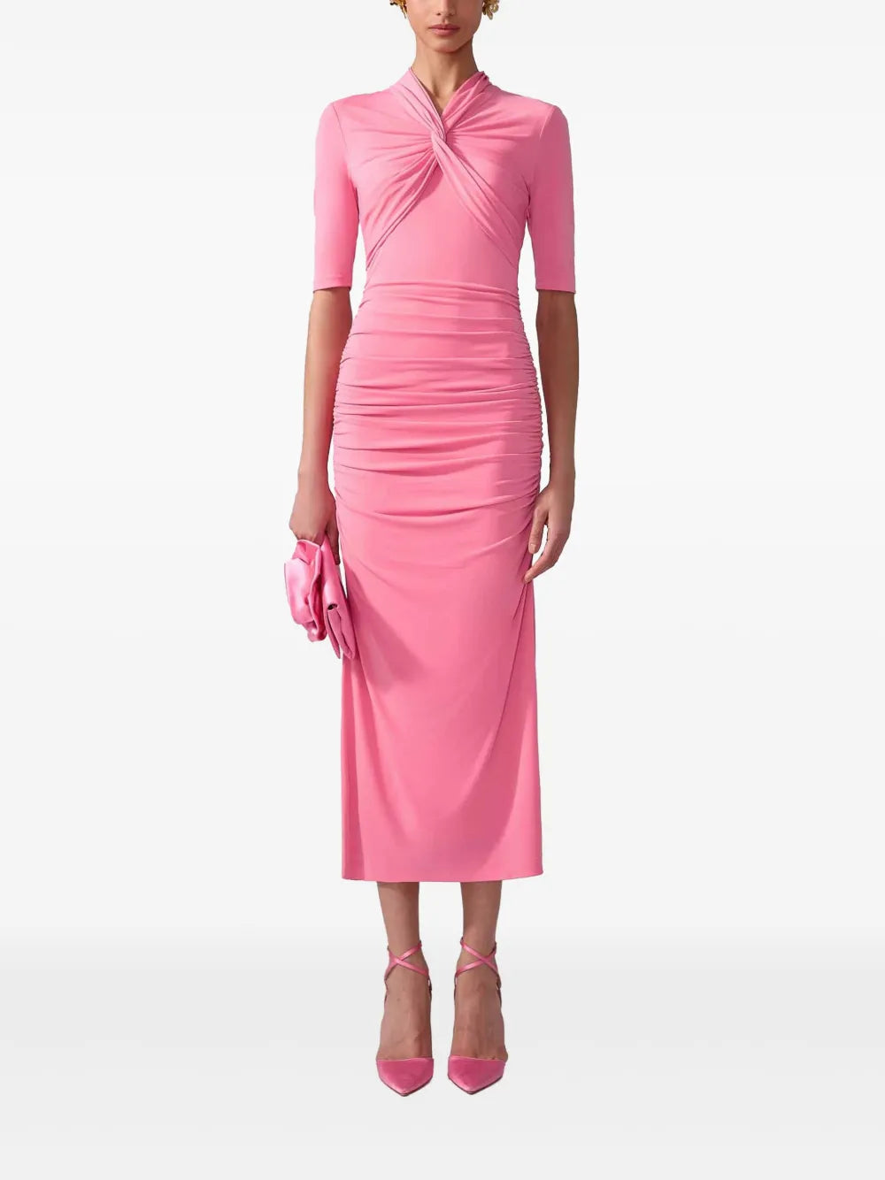 Ruched Midi Dress