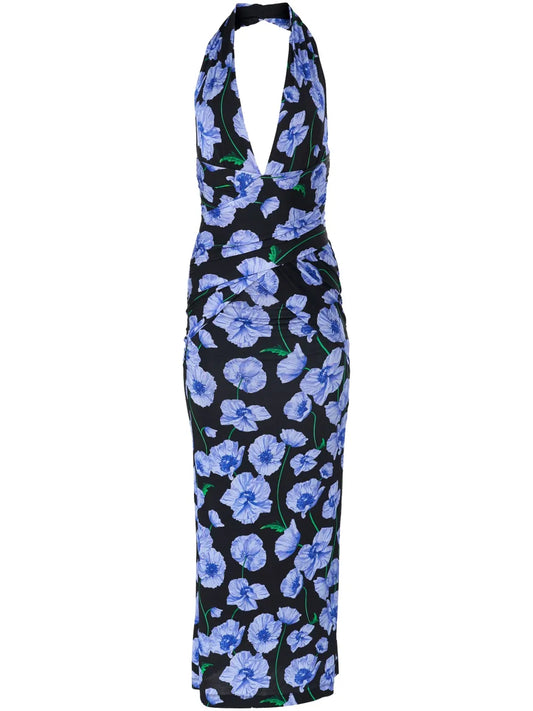 Floral-Print Midi Dress
