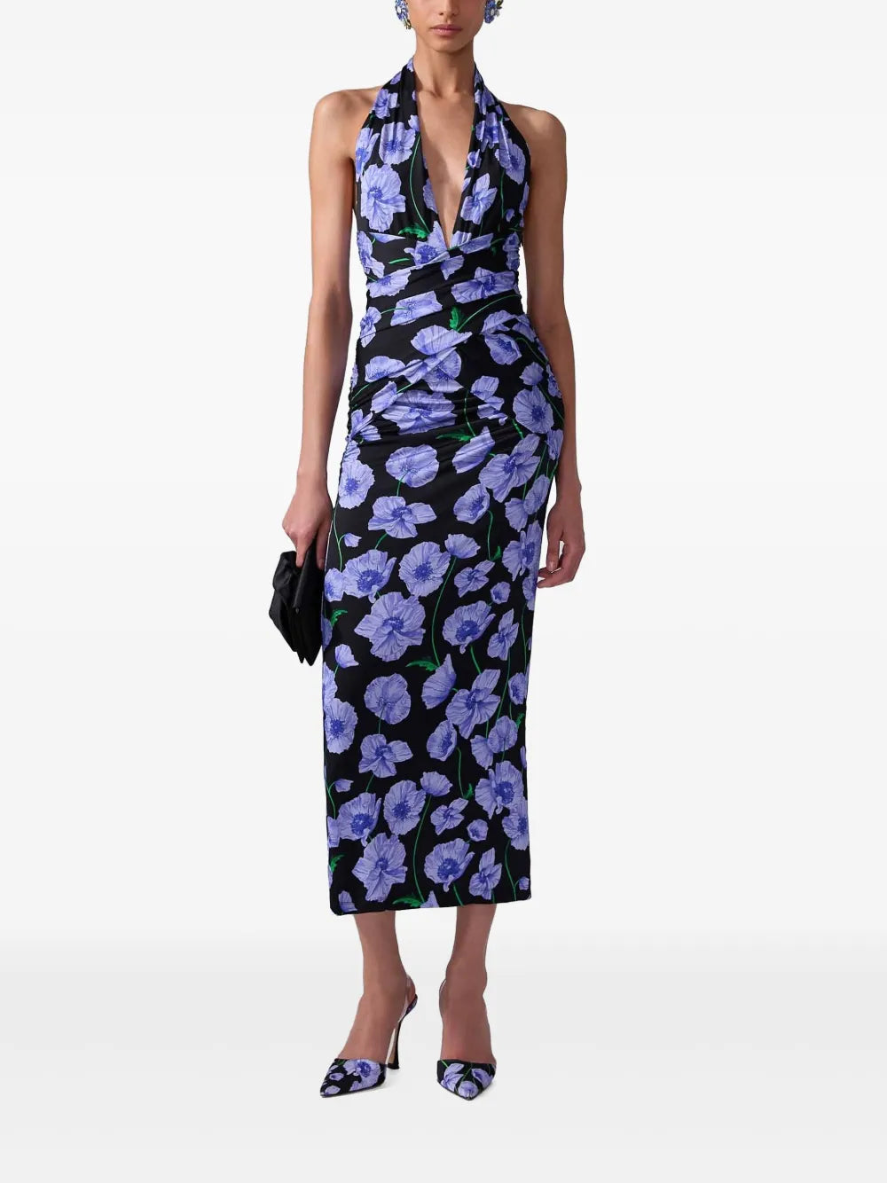 Floral-Print Midi Dress