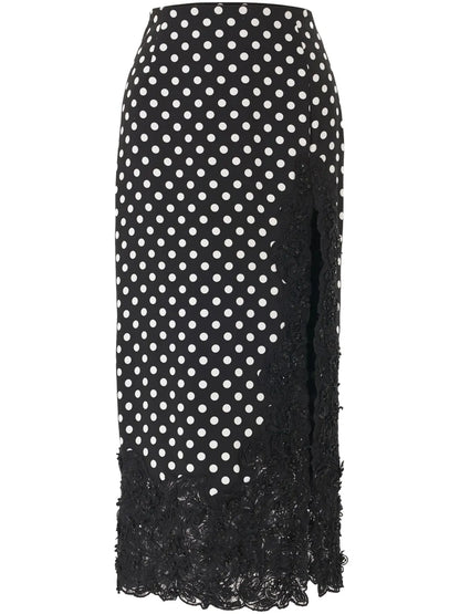 Polka Dot Midi Skirt