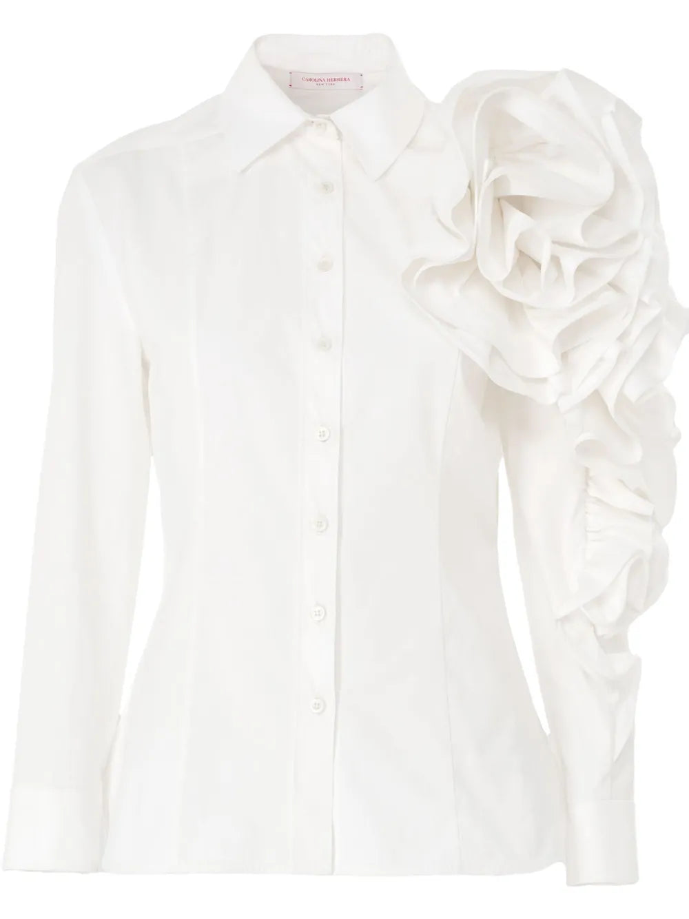 Floral-Appliqué Shirt