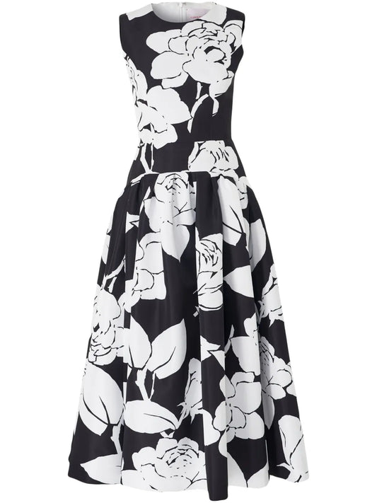 Floral-Print Midi Dress